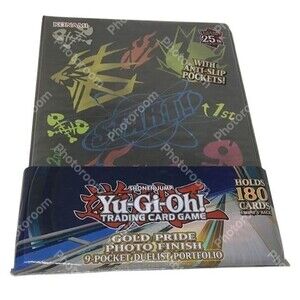 Shonen Jump Yu-Gi-Oh! Gold Pride 9 Pocket Duelist Portfolio Black 180 Cards NEW